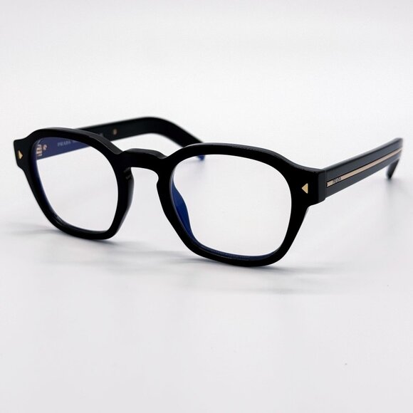NEW PRADA PRA16S 16K60K EYEGLASSES BLACK PRADA PR A16S 16K60K